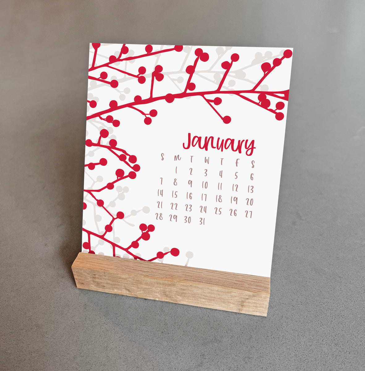 2024 BOTANICAL DESK CALENDAR Modern Printed Matter