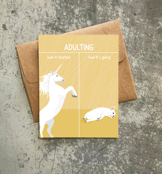 ADULTING HOW IT'S GOING CARD