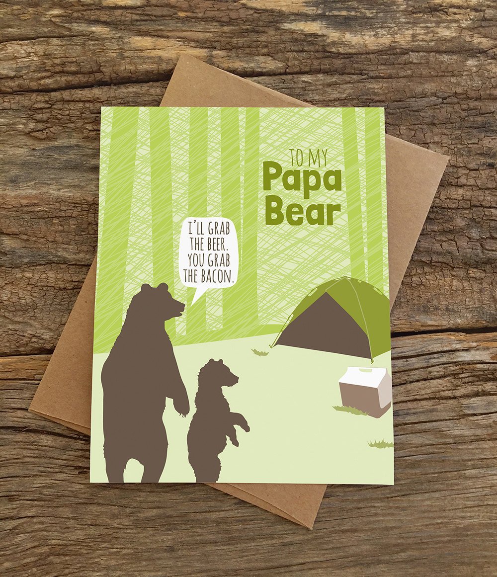 Papa bear card