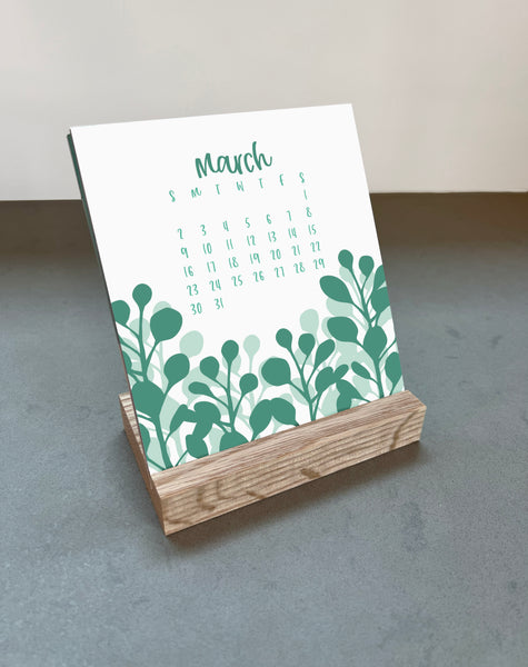 2025 BOTANICAL DESK CALENDAR