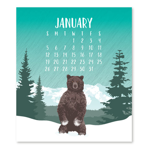 2025 WILDLIFE DESK CALENDAR