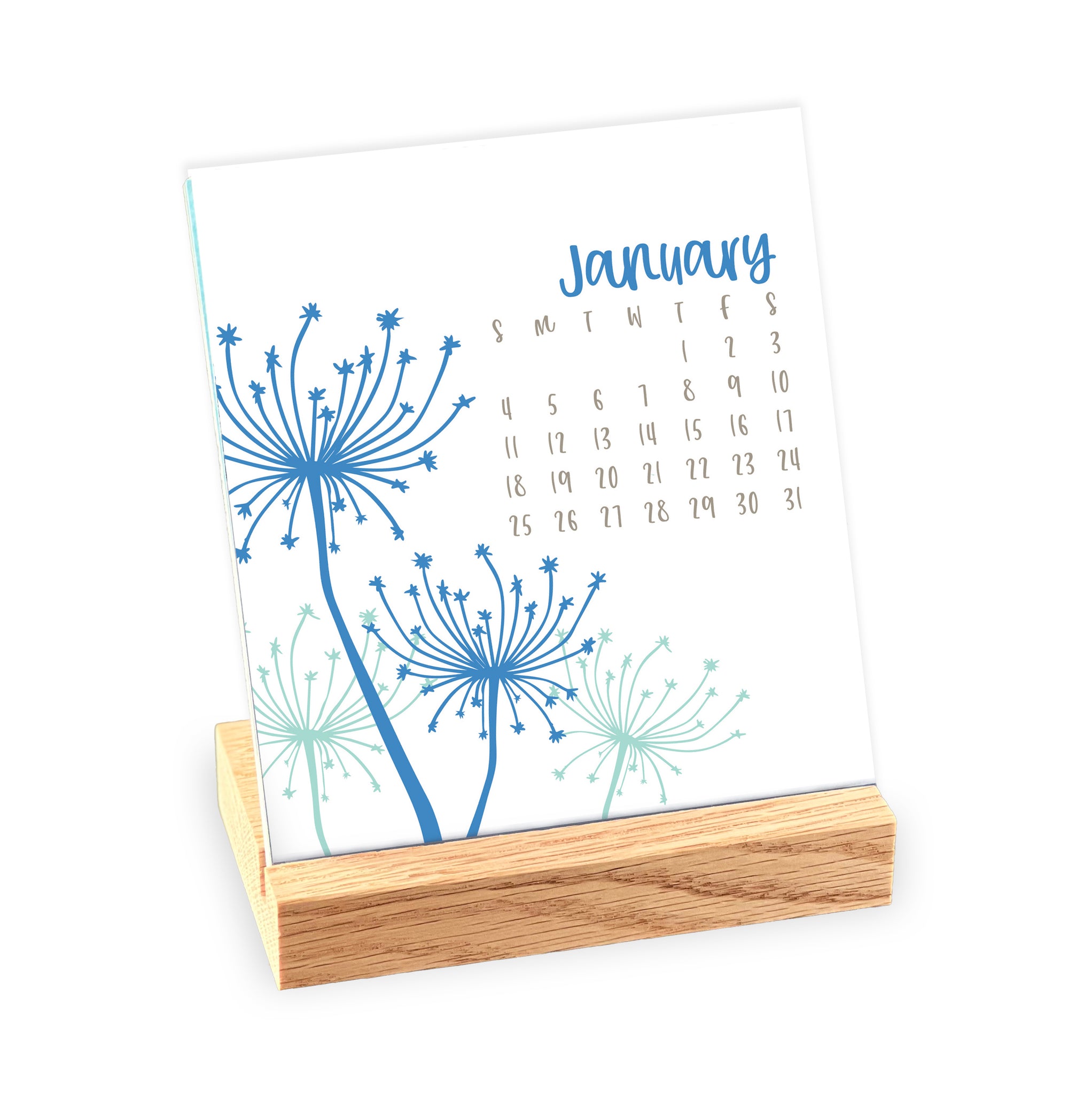 2026 BOTANICAL DESK CALENDAR