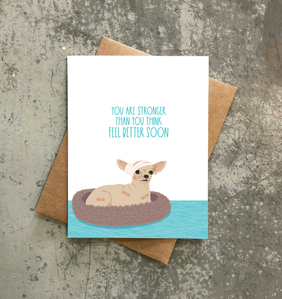 FEEL BETTER CHIHUAHUA CARD