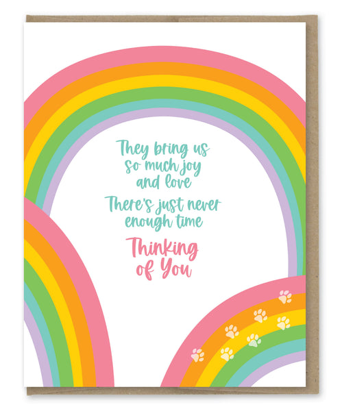 RAINBOW PET SYMPATHY CARD