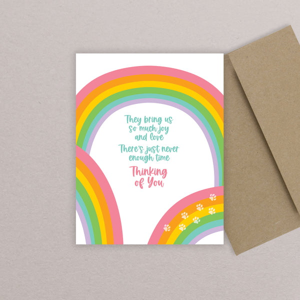 RAINBOW PET SYMPATHY CARD