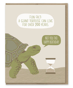 TORTOISE FACT BIRTHDAY CARD