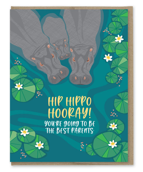 BEST PARENTS HIPPO CARD