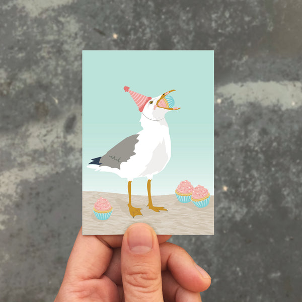 BIRTHDAY SEAGULL ENCLOSURE