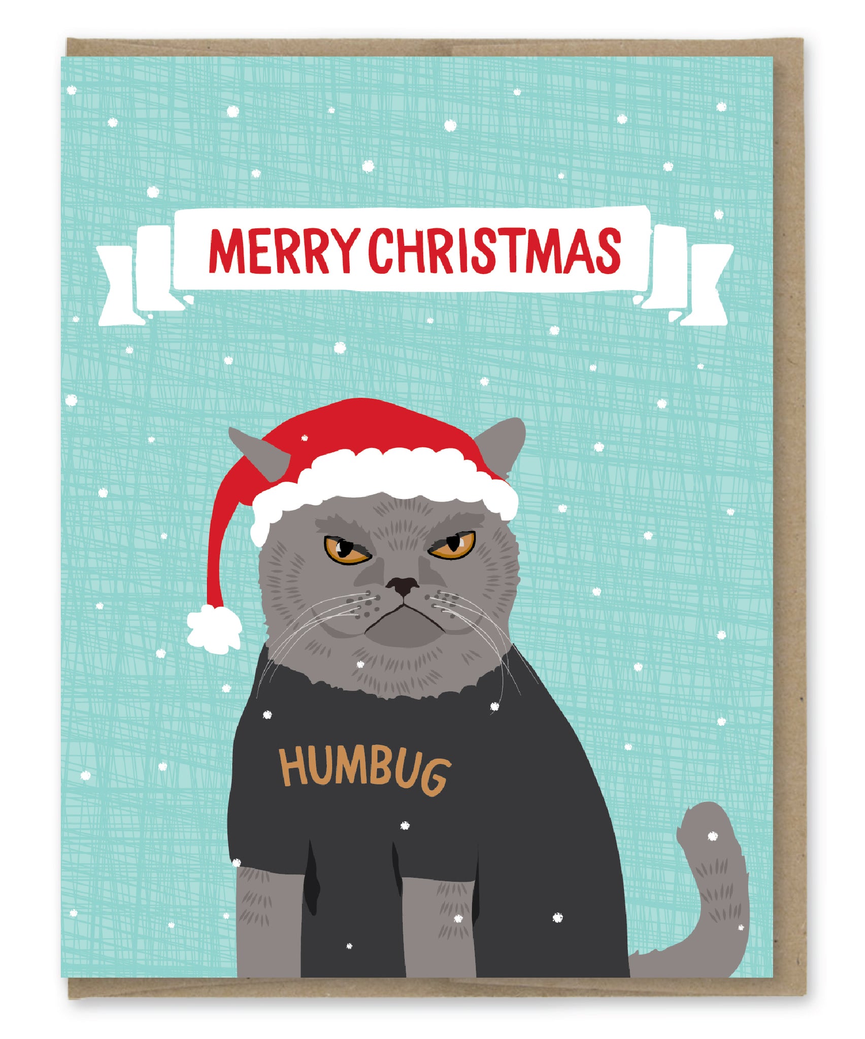 HUMBUG CAT HOLIDAY CARD