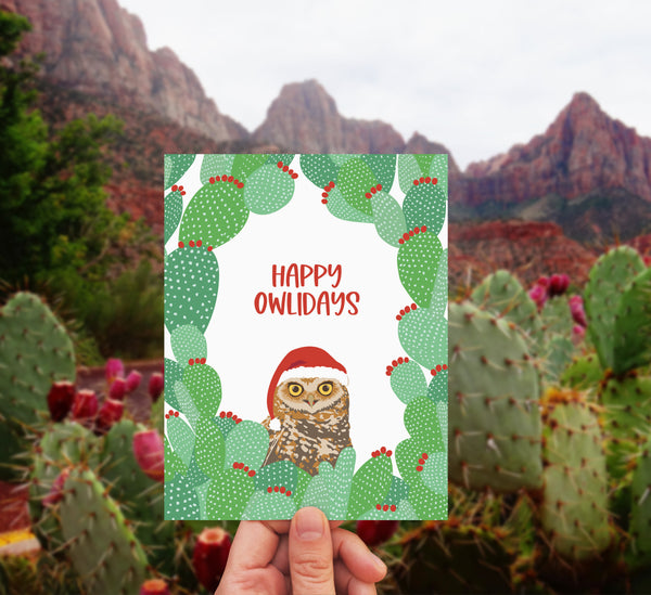 OWLIDAYS CHRISTMAS CARD