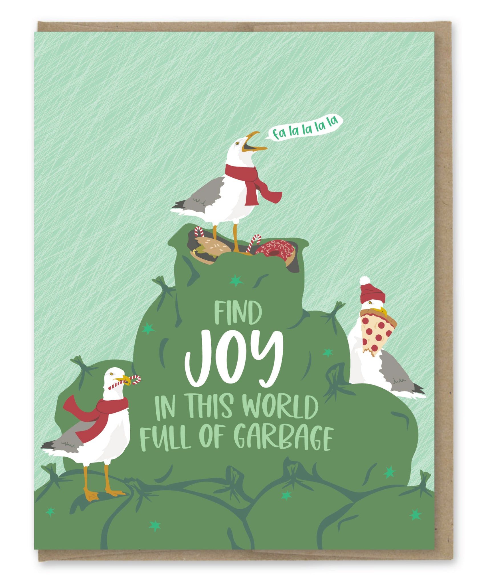 FIND JOY IN GARBAGE HOLIDAY CARD