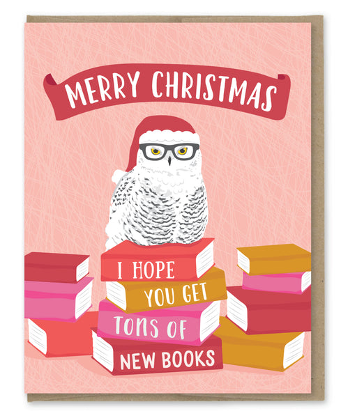 NEW BOOKS CHRISTMAS CARD