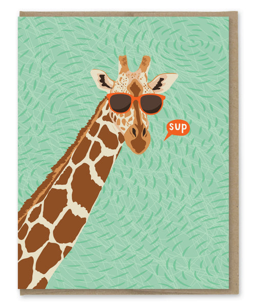 SUP GIRAFFE BLANK NOTE CARD