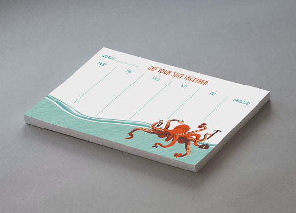 GET YOUR SHIT TOGETHER WEEKLY PLANNER NOTEPAD