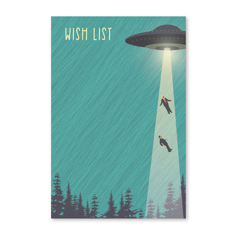 UFO WISH LIST NOTEPAD