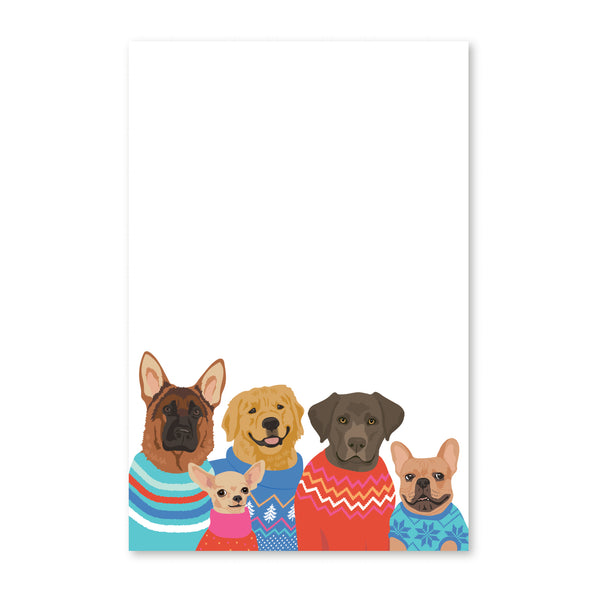 DOGS IN SWEATERS NOTEPAD