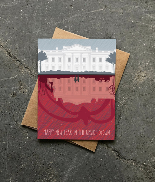 THE UPSIDE DOWN NEW YEAR CARD