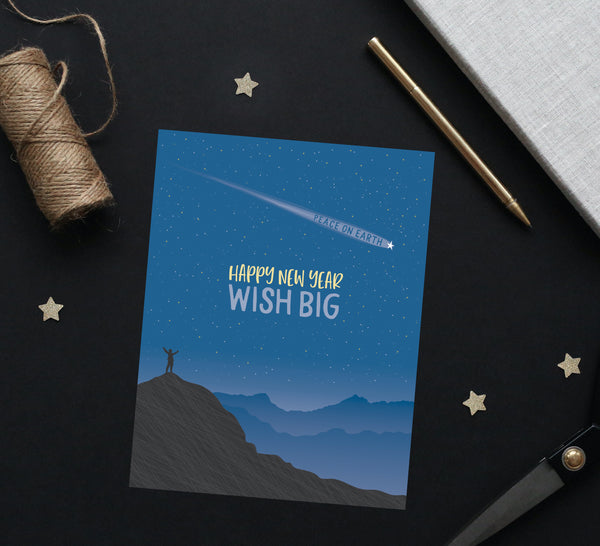 WISH BIG NEW YEAR CARD