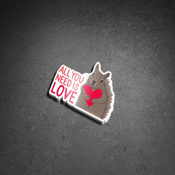 ALL YOU NEED IS LOVE STICKER