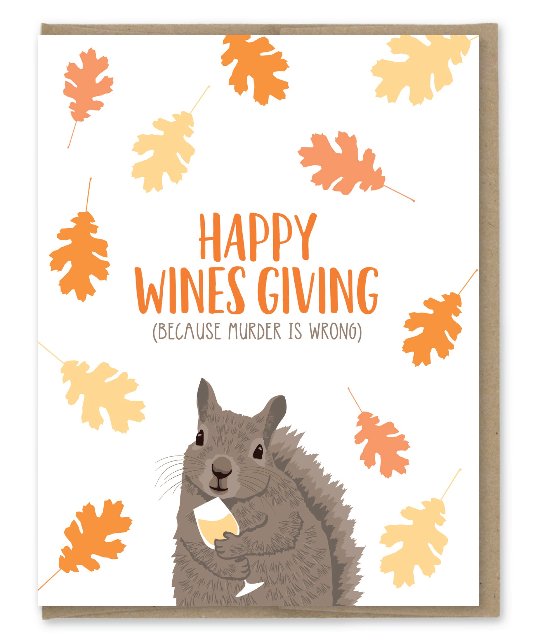 WINES GIVING THANKSGIVING CARD