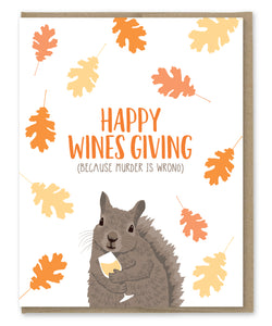 WINES GIVING THANKSGIVING CARD