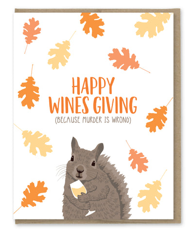 WINES GIVING THANKSGIVING CARD