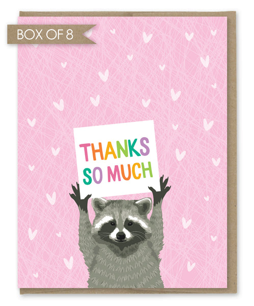 RACCOON THANK YOU SIGN