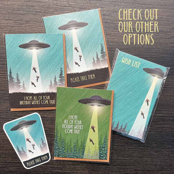 UFO WISH LIST NOTEPAD