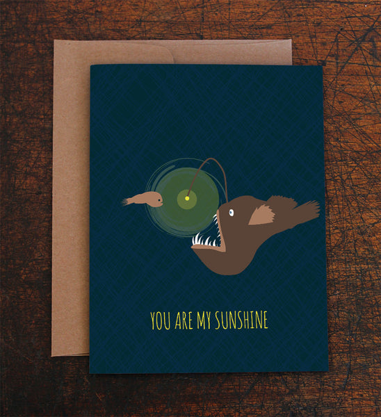 ANGLER FISH SUNSHINE CARD