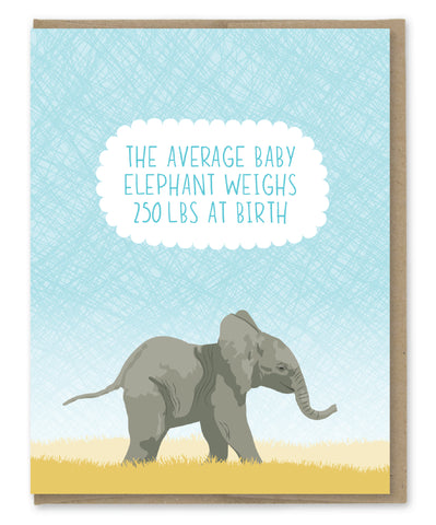 ELEPHANT FACT BABY CARD