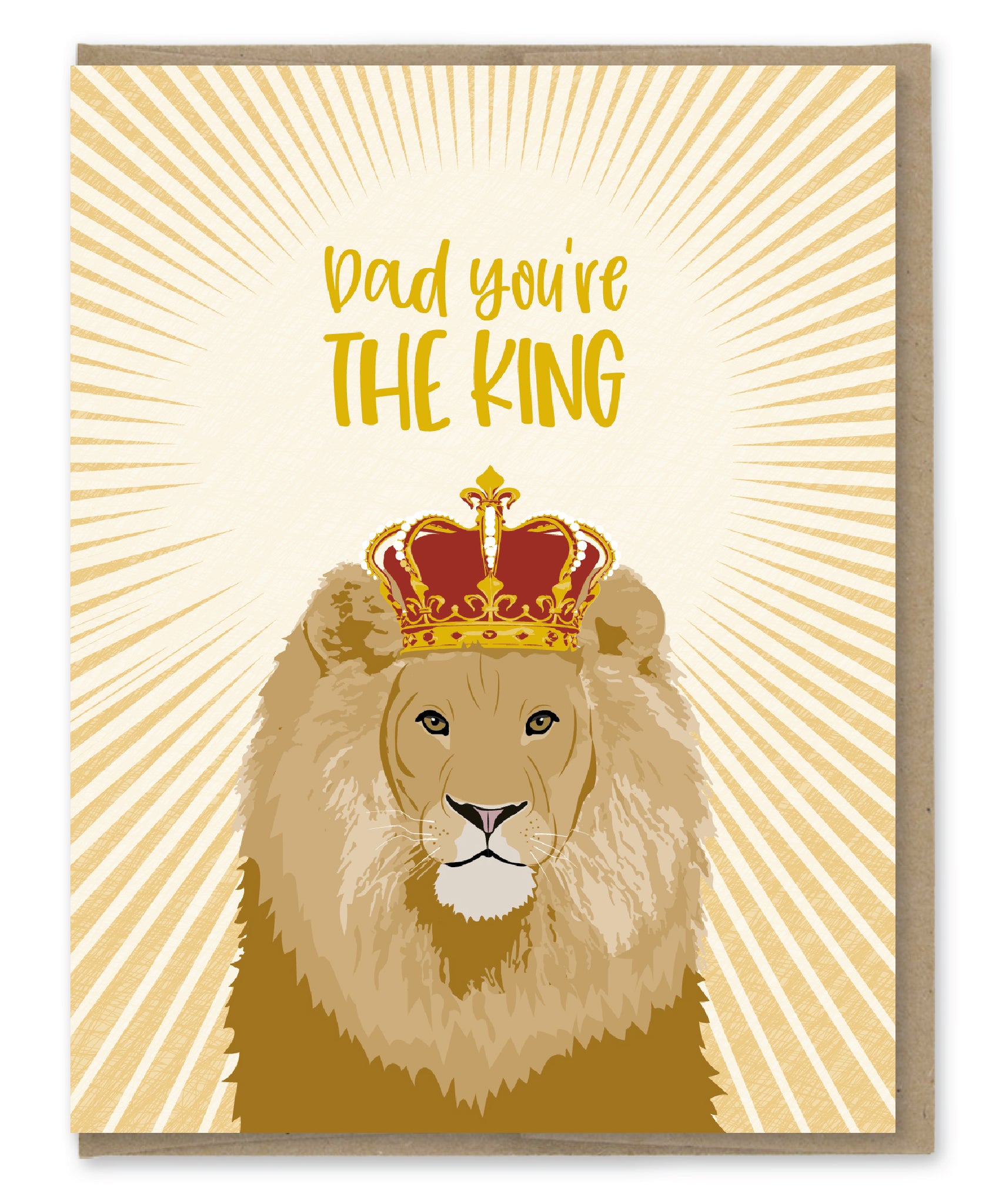 DAD THE KING CARD