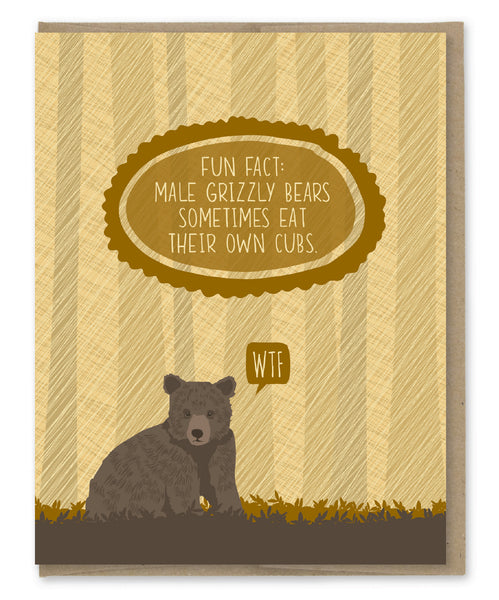 GRIZZLY BEAR FACT CARD