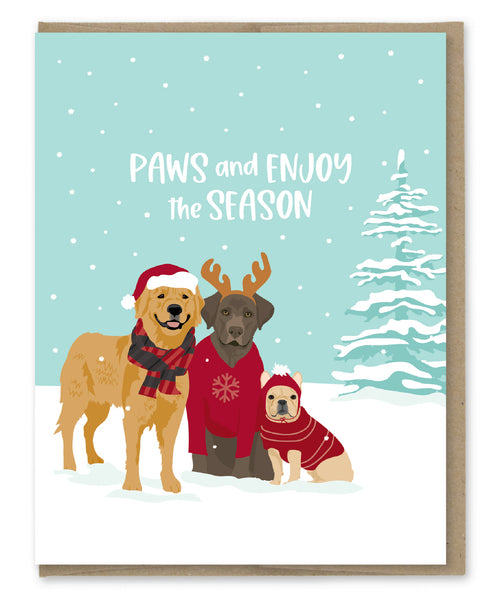 FESTIVE DOGS HOLIDAY CARD