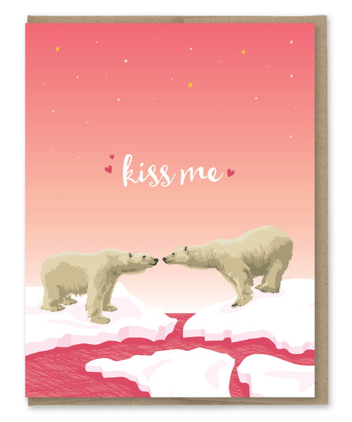 KISS ME BEAR CARD