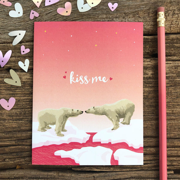 KISS ME BEAR CARD