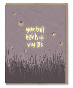 BUTT LIGHTS FIREFLY LOVE CARD