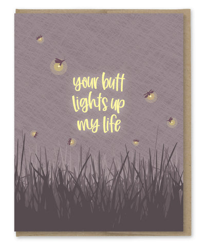 BUTT LIGHTS FIREFLY LOVE CARD