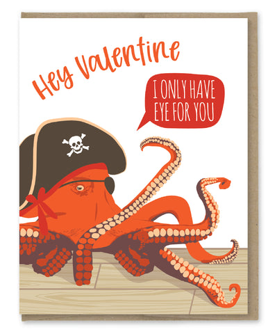 EYE FOR YOU PIRATE LOVE CARD