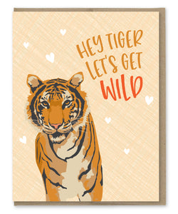 TIGER WILD LOVE CARD