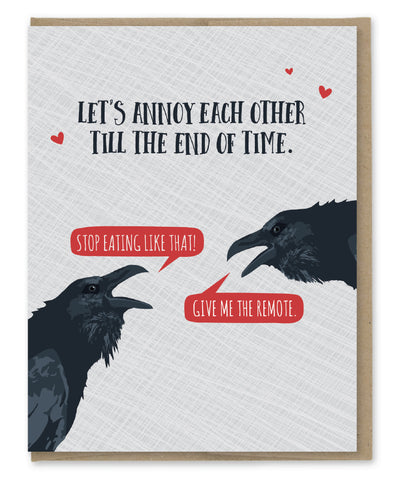 ANNOY EACH OTHER LOVE CARD