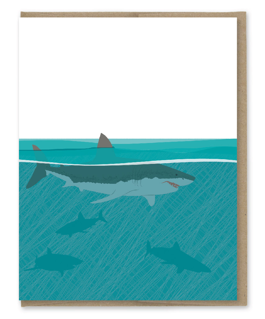 SHARKS BLANK CARD