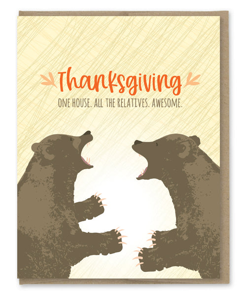 RELATIVES THANKSGIVING CARD