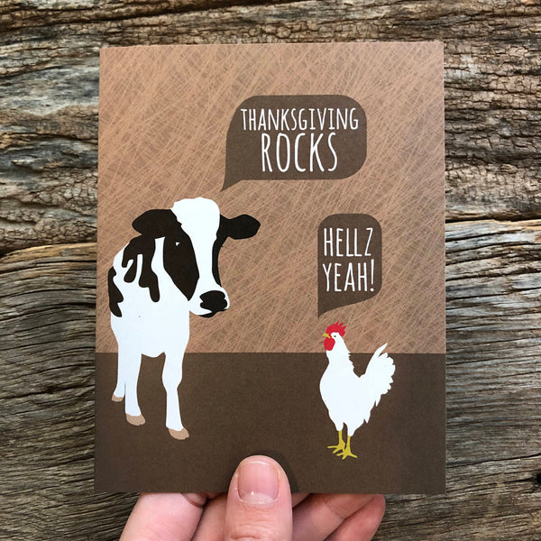 THANKSGIVING ROCKS CARD